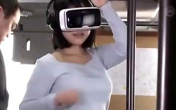 Watch As Hot Japanese Linda Gets Peeled On A Bus With Rv Glasses - Har-064!