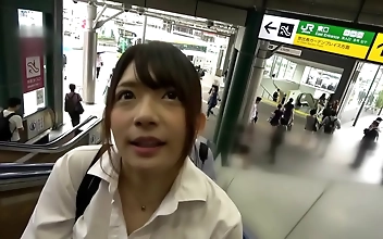 Japanese Teen With Big Natural Boobs Oiled And Fucked With A Delightful Creampie