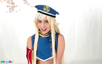 Jav Sensation: Luscious Kristen Scott As Cospuri In Hina Suzuki Cosplay