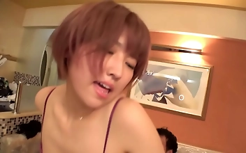 Hot Japanese Mom With Hairy Twat Moans From Orgasms