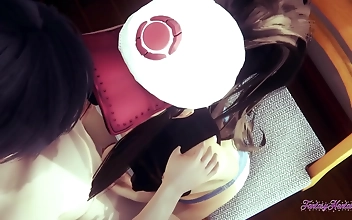 Jav Hentai - Luscious Hilda Blows And Grooms Her Big Boobs Uncensored! Japanese Asian Manga Anime Game Porn