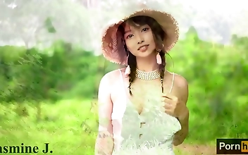 Jasmine J: Artistic Delight - Steamy Asian Teen's Painting