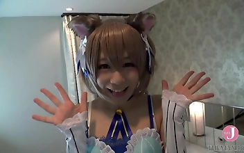 Japanese Hentai Cosplay Star Marie Konishi In Seduced By Holy Knight Costume - Two Consecutive Nakadashi!