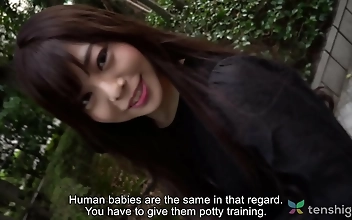 Japanese Bar Girl's Slutty Encounter: Fucking A Stranger's Shaved Pussy For Pleasure