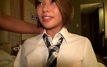 Discover The Luscious Beauty Of Japanese Short Hair Girls! Experience The Allure Of Their Sunburnt Bodies In This Pov Homemade Porn