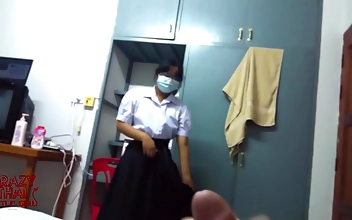Experience The Passionate Threesome Of A Cute Thai Student And Her Eager Friends!