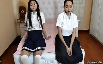 Jav Porn: Step-Daddy Teaches Innocent Stepsisters Sexual Pleasure In Part 1