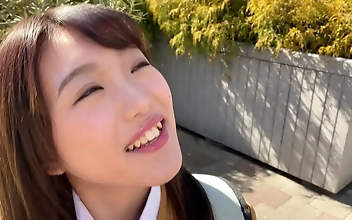 Getting Wet And Wild With Japanese Schoolgirl Airi Mizusawa: Double The Pleasure With 2 Public Creampies!